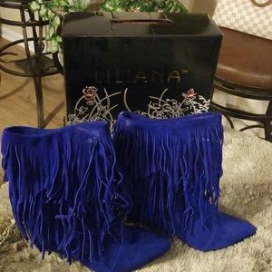 Liliana fringed booties